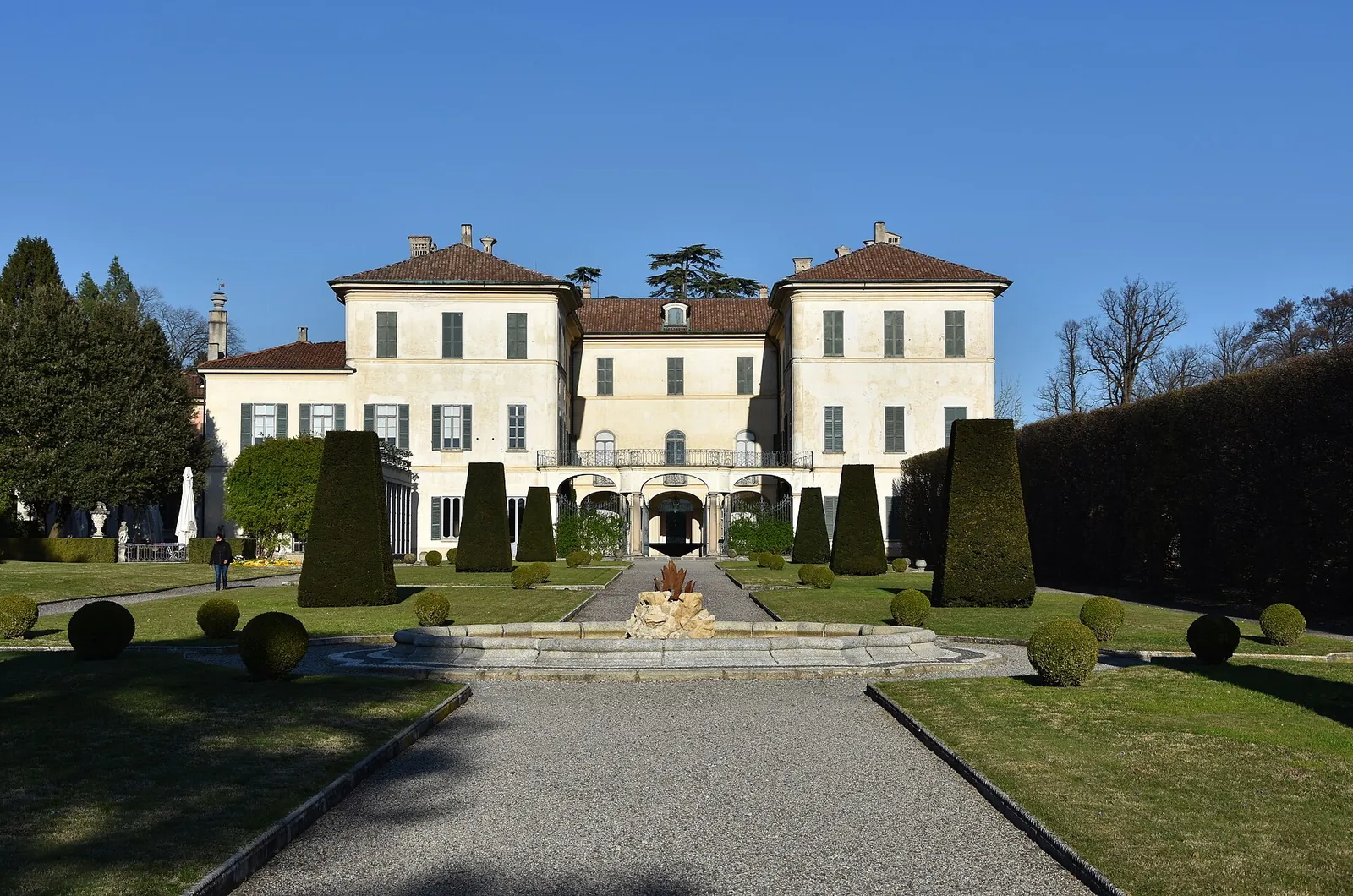 Villa Panza, la fontana e il parco